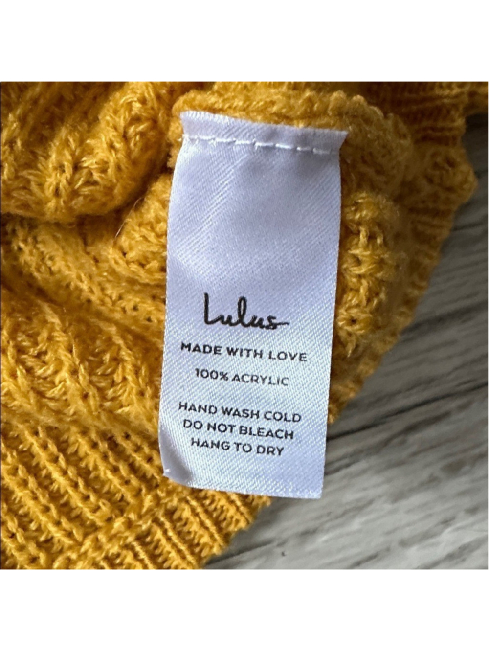 Lulus Fall is Calling Mustard Yellow Knit V-Neck Cropped Sweater women's small - Picture 8 of 12